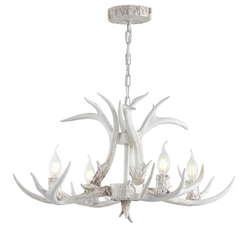 Eldora Adjustable Resin Antler LED Chandelier
